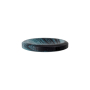 Bouton couture chanvre et polyester recyclé, 25mm 2 trous, bleu-marbré