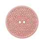 Bouton couture chanvre et polyester recyclé 28 mm, 2 trous rose (0046)