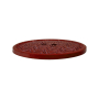 Bouton couture chanvre et polyester recyclé 28 mm, 2 trous, rouge foncé (0054)