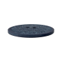 Bouton 2 trous en chanvre et polyester recyclé, 28 mm, gris foncé (0068)