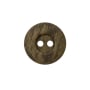 Bouton en plastique deux trous chiné, 18 mm, marron (0036)