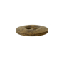 Bouton en plastique deux trous chiné, 18 mm, marron (0036)