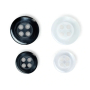 Shirt buttons w.4 sew-on holes mother-of-pearl imi