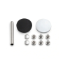 Tubular Rivets 3 - 4 mm thickness brass silver col