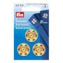 Aannaaidrukknopen MS goudkleurig 21 mm