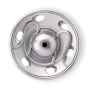 3 boutons pression Prym, 21 mm, couleur argent