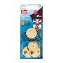 3 boutons à recouvrir Prym, 29 mm, or