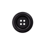 Bouton en plastique 4 trous carnaval, 38 mm, noir
