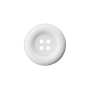 Bouton en plastique 4 trous carnaval, 38 mm, blanc