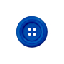 Bouton en plastique 4 trous carnaval, 51 mm, bleu