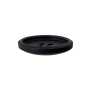 4-hole button recyceld paper 18 mm, zwart