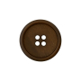 Bouton couture plastique et papier recyclés, 23 mm 4 trous, marron