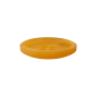 Bouton couture papier recyclé, 28mm 4 trous, jaune