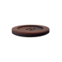 Bouton couture plastique chiné, 25 mm 4 trous, marron (0201)
