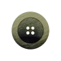 Bouton couture plastique chiné, 25 mm 4 trous, vert (0028)