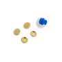 5 boutons à recouvrir Prym, 19 mm, couleur or