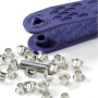 50 oeillets Prym, 4 mm, couleur argent