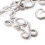 Corset Hooks and Eyes brass 13 silver col