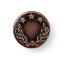 8 boutons pour jean Prym, 17 mm, couleur cuivre antique