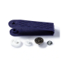 8 boutons pour jean Prym, 17 mm, couleur argent vieilli
