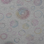 Tissu sweat polaire alpine Cercles Shining Circles, gris chiné