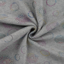 Tissu sweat polaire alpine Cercles Shining Circles, gris chiné