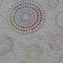 Tissu sweat polaire alpine Cercles Shining Circles, gris chiné