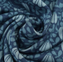 Alpenfleece Flowers, donkerblauw
