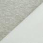 Alpenfleece / Sweat uni, hellgrau meliert