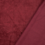 Alpenfleece / Sweat uni, weinrot