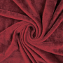 Alpenfleece / Sweat uni, weinrot