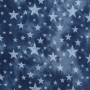 Tissu sweat polaire alpine Batik Tie dye Stars, bleu foncé