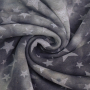 Tissu sweat polaire alpine Batik Tie dye Stars, gris