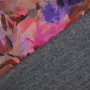 Alpenfleece sweatstof Brushstroke Flowers, roze