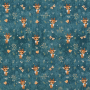 Alpenfleece sweat Cute Deer, petrol