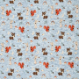 Alpenfleece Forest Animals, blauw gemêleerd