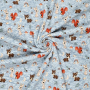 Alpenfleece Forest Animals, blauw gemêleerd
