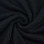 Tissu sweat polaire alpine Janine, noir chiné