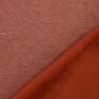 Tissu sweat polaire alpine Janine, terracotta chiné