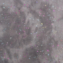 Tissu sweat polaire alpine Batik Tie dye moucheté brillant Rainbow dots, gris