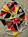 Patch football, noir-blanc, 6,5 cm