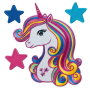 Patch écusson thermocollant Kit Unicorn