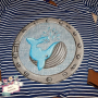 Patch écusson blason à imprimer pdf Grande baleine von Lange Hand