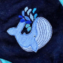 Patch écusson blason à imprimer pdf Grande baleine von Lange Hand