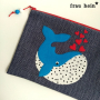 Patch écusson blason à imprimer pdf Grande baleine von Lange Hand