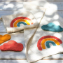 Patch écusson blason à imprimer pdf Arc-en-ciel & nuage von Lange Hand