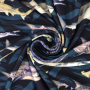 Swimsuit fabric sharks, navy blue