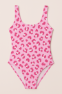 Badpakstof luipaard, roze