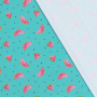 Swimsuit fabric shells, light teal