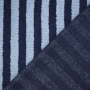 Bamboo badstof stripes, blauw